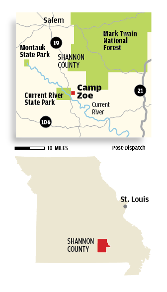 Camp Zoe locator map